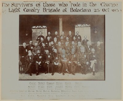 Survivors of the Charge of the Light Brigade, Battle of Balaclava, 1854 by English Photographer